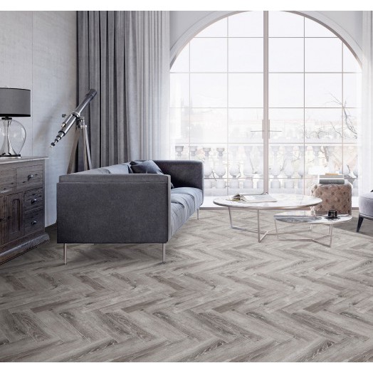 Cronafloor Herringbone Дуб Тулон ZH-81133-1 фото в интерьере