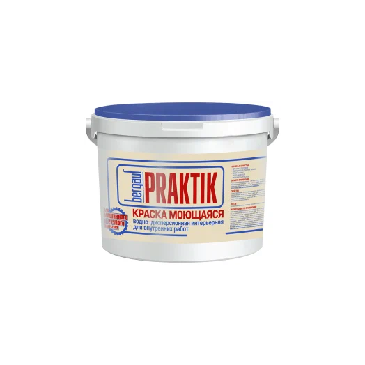 Краска интерьерная Bergauf Praktik моющаяся U, 13кг ведро