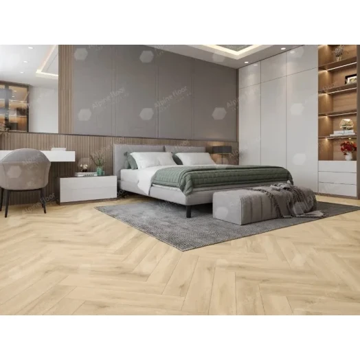 SPC ламинат AlpineFloor Light Parquet Дуб Ригель фото в интерьере