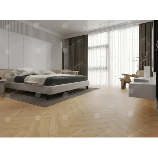 SPC ламинат AlpineFloor Light Parquet Дуб Лесат фото в интерьере