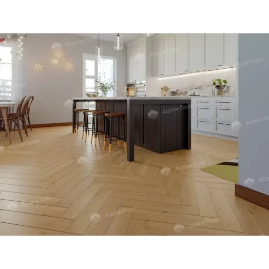 SPC ламинат AlpineFloor Light Parquet Дуб Хатиса фото в интерьере