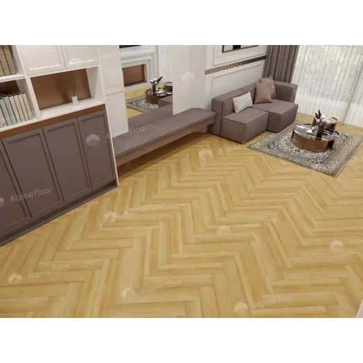 SPC ламинат AlpineFloor Light Parquet Дуб Батейн фото в интерьере