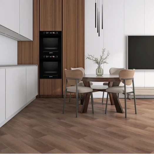 SPC ламинат Floorwood Unit Дуб Браун SPC ламинат Floorwood Unit Дуб Браун фото в интерьере