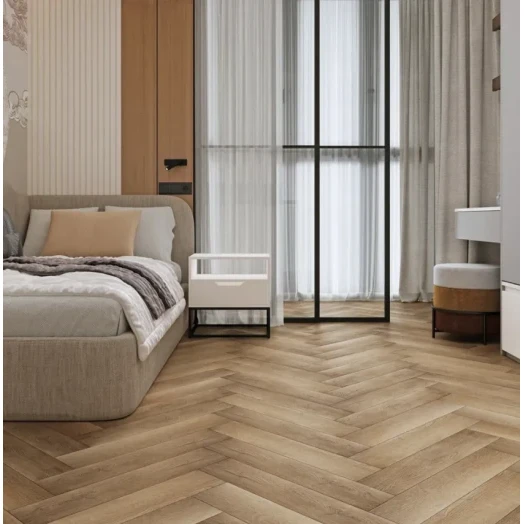 SPC ламинат Floorwood Authentic Темный замок фото в интерьере