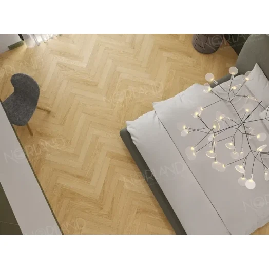 Ламинат Norland Herringbone Elegant Дуб Тавора фото в интерьере