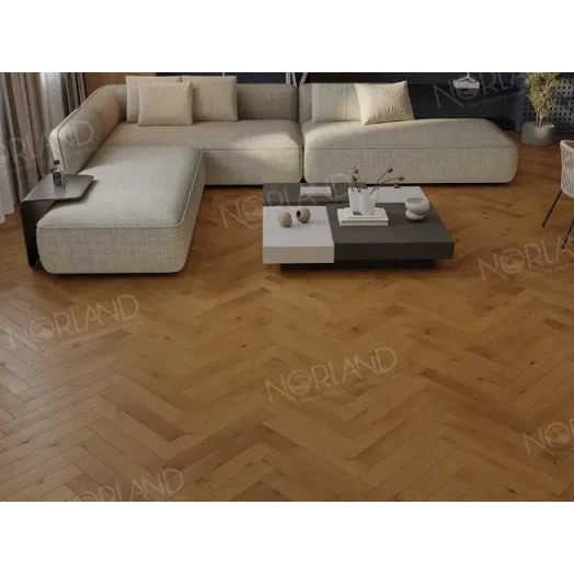 Ламинат Norland Herringbone Elegant Strong Дуб Помона LF304-13 фото в интерьере