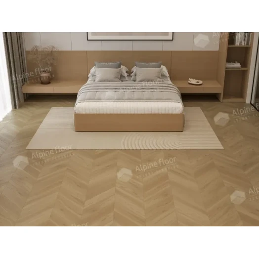Ламинат Alpine Floor Chevron Art Дуб Памир фото в интерьере