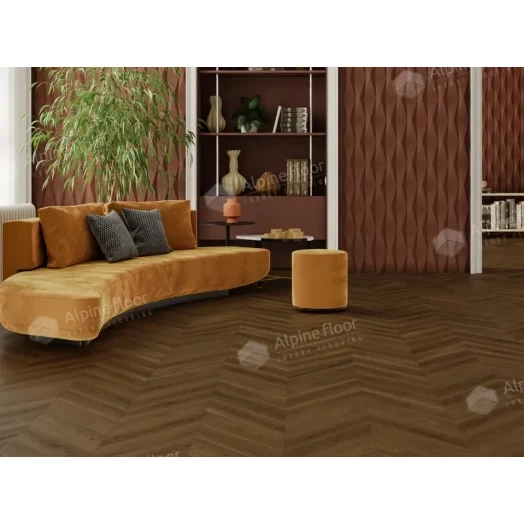 Ламинат Alpine Floor Chevron Art Дуб Денали фото в интерьере