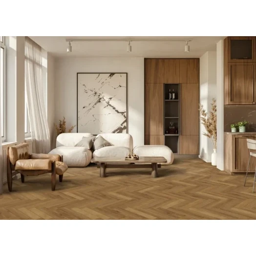 ПВХ плитка Aberhof Verde GD Tesino 4403 клеевая фото в интерьере