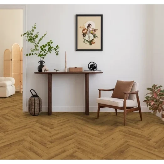 ПВХ плитка Aberhof Verde GD Volturno 4402 клеевая фото в интерьере