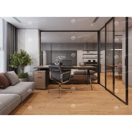 SPC ламинат AlpineFloor Classic Light Дуб классический фото в интерьере
