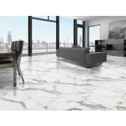 Керамогранит Primavera Maverick White polished фото в интерьере